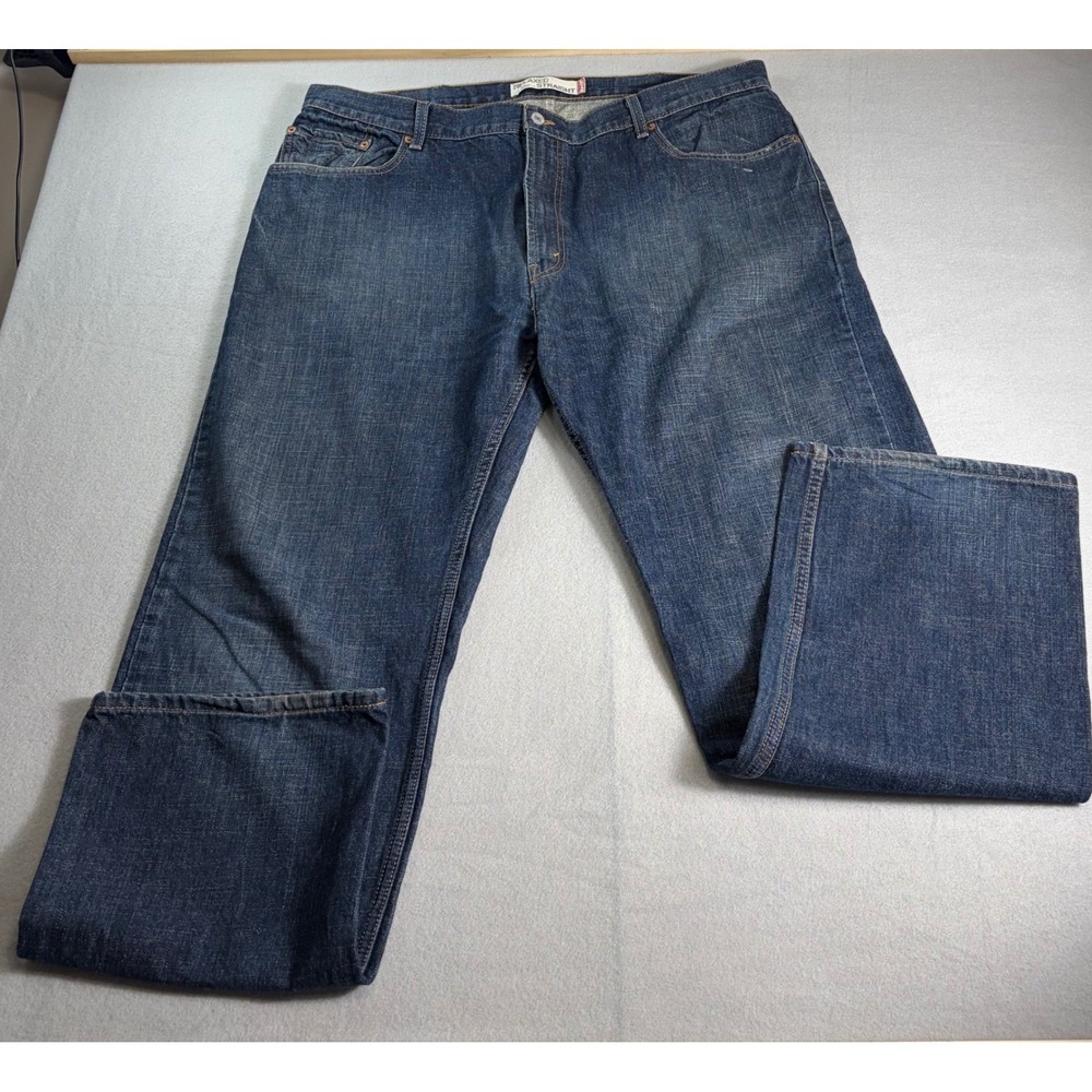 Levis 559 Relaxed Straight Jeans Mens 42x36 Dark Wash Blue Denim 559
